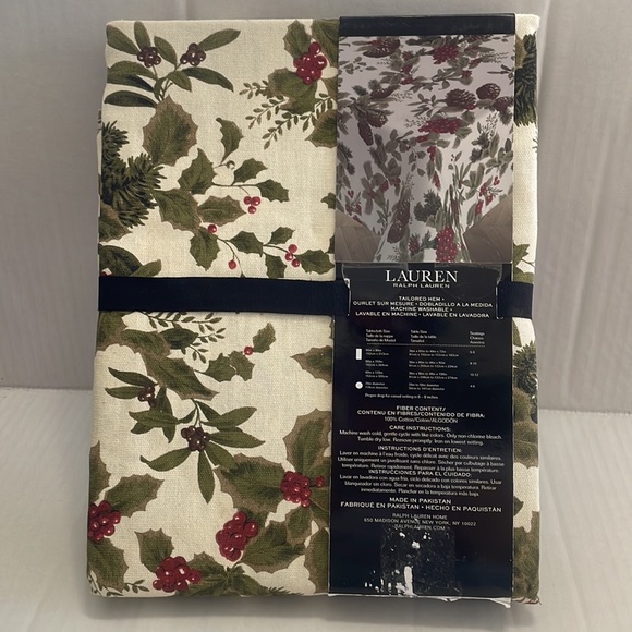 Lauren Ralph Lauren Nappe Mantel Tablecloth 60"x104. New. - Picture 2 of 3